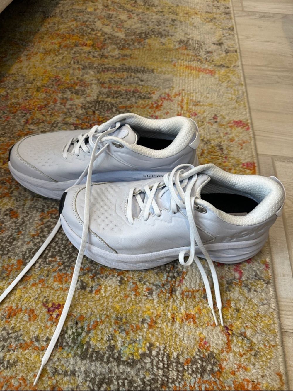 Hoka One One White Women's Athletic Shoes